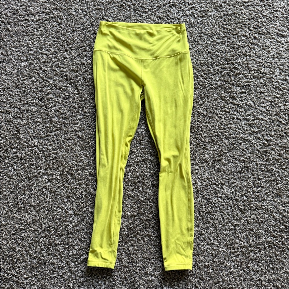 Lululemon Women’s Yellow Full Length Leggings Size 10
